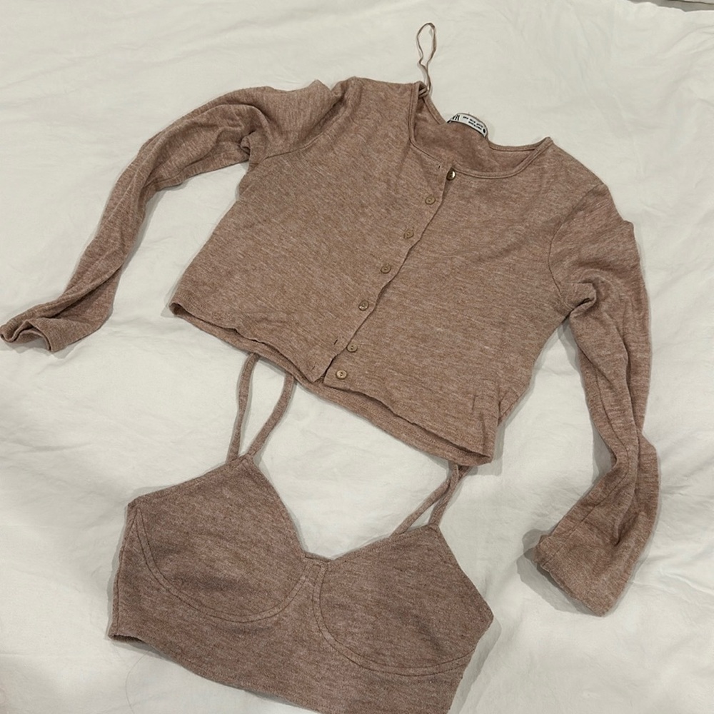 Zara cardigan set